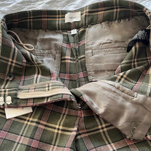 NWT Aritzia Wilfred Sequence Pant in Green Plaid - Picture 8 of 10